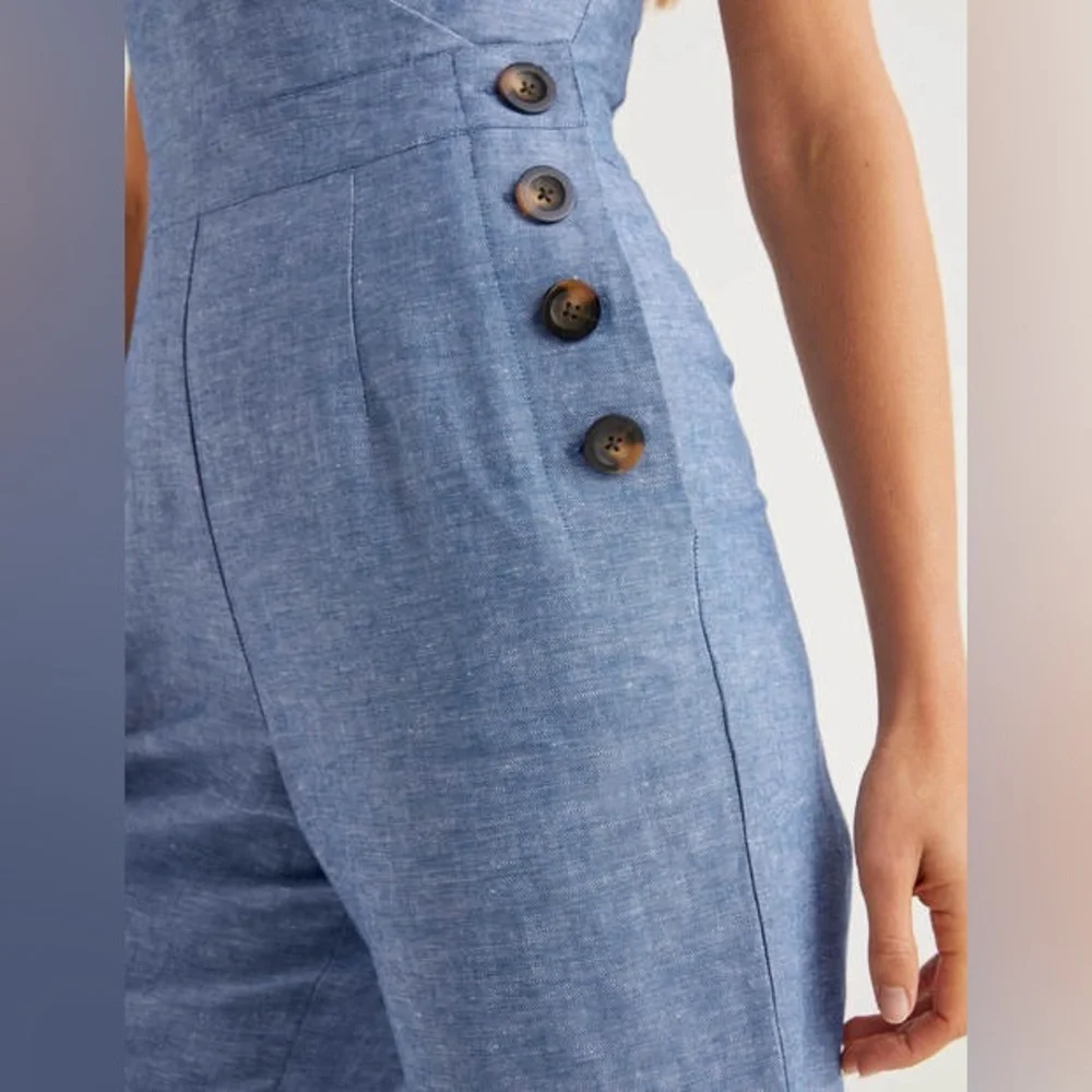 Boden Blue Sleeveless Jumpsuit - Picture 7 of 10